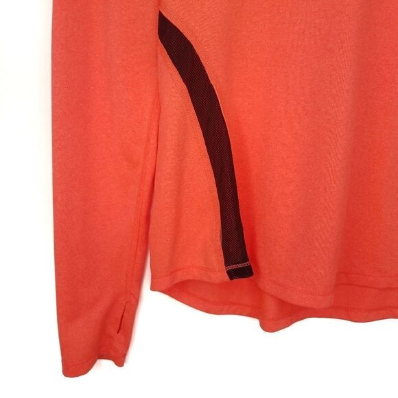 Nike》 Dri-Fit Neon Orange Long Sleeve Tee NWOT - Picture 4 of 11